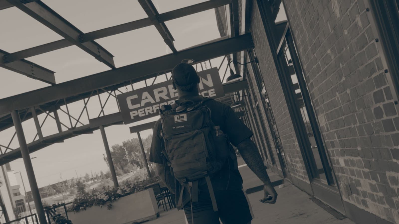 Walking in through the Carbon Performance entrance